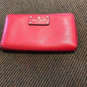 Kate Spade Red Leather Wallet